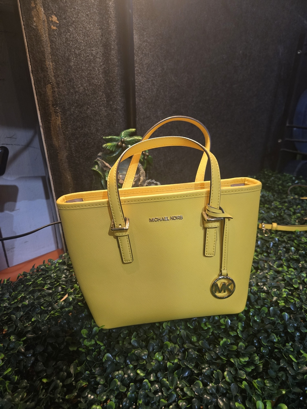 Michael Kors Bright Yellow Saffiano Leather Tote